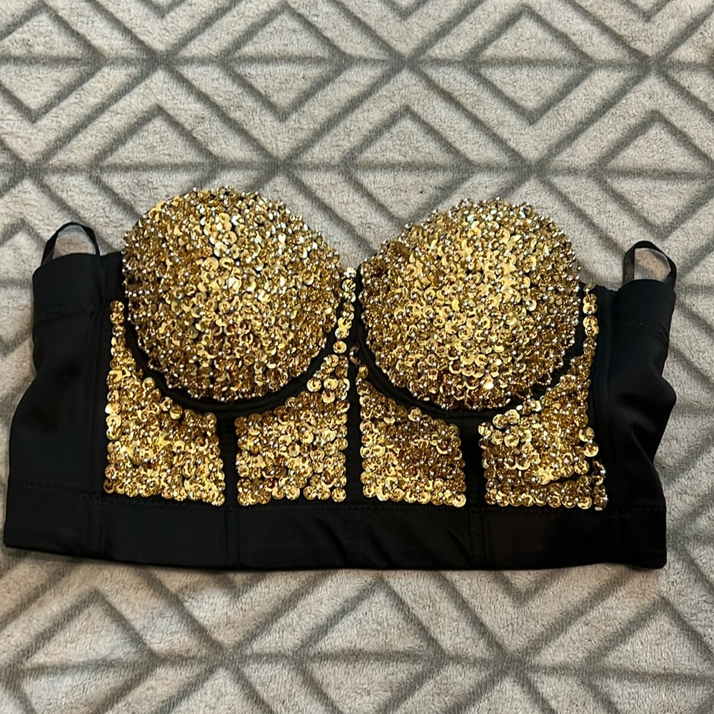 Jeweled crop top